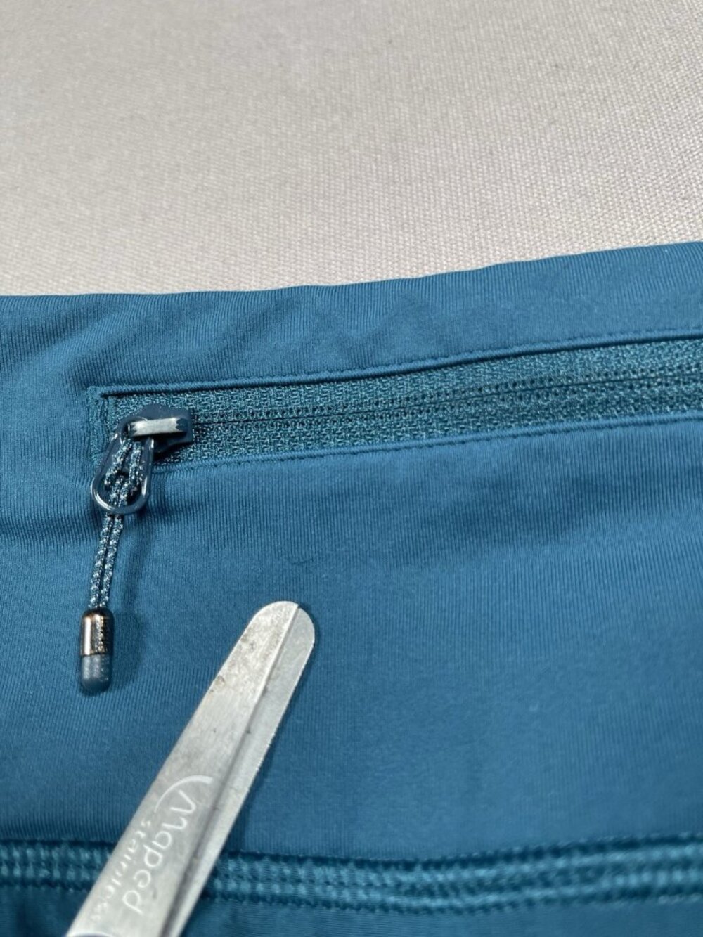 Lululemon Run Times Athletic Lined Teal Blue Shorts Inseam 4" - Women Size 4 - Picture 5 of 16